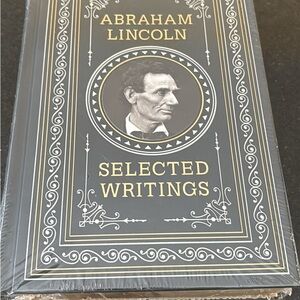 Abraham Lincoln Selected Writings Book-Navy and Gold New Leather Bound Hardback